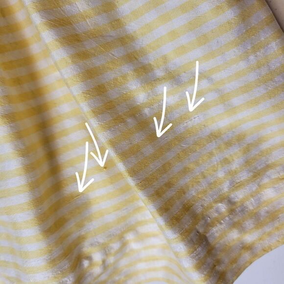 Simi Silk Butter Yellow Gingham Dress Infant Baby Girls Size 18mo - Picture 13 of 15